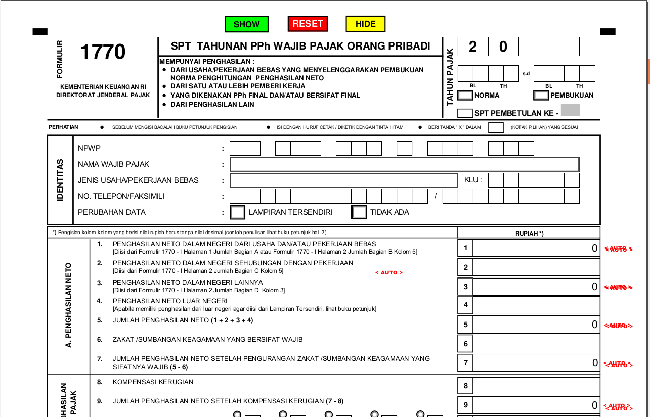 Detail Contoh Pengisian Spt Tahunan Pph Wajib Pajak Orang Pribadi 1770 Nomer 19
