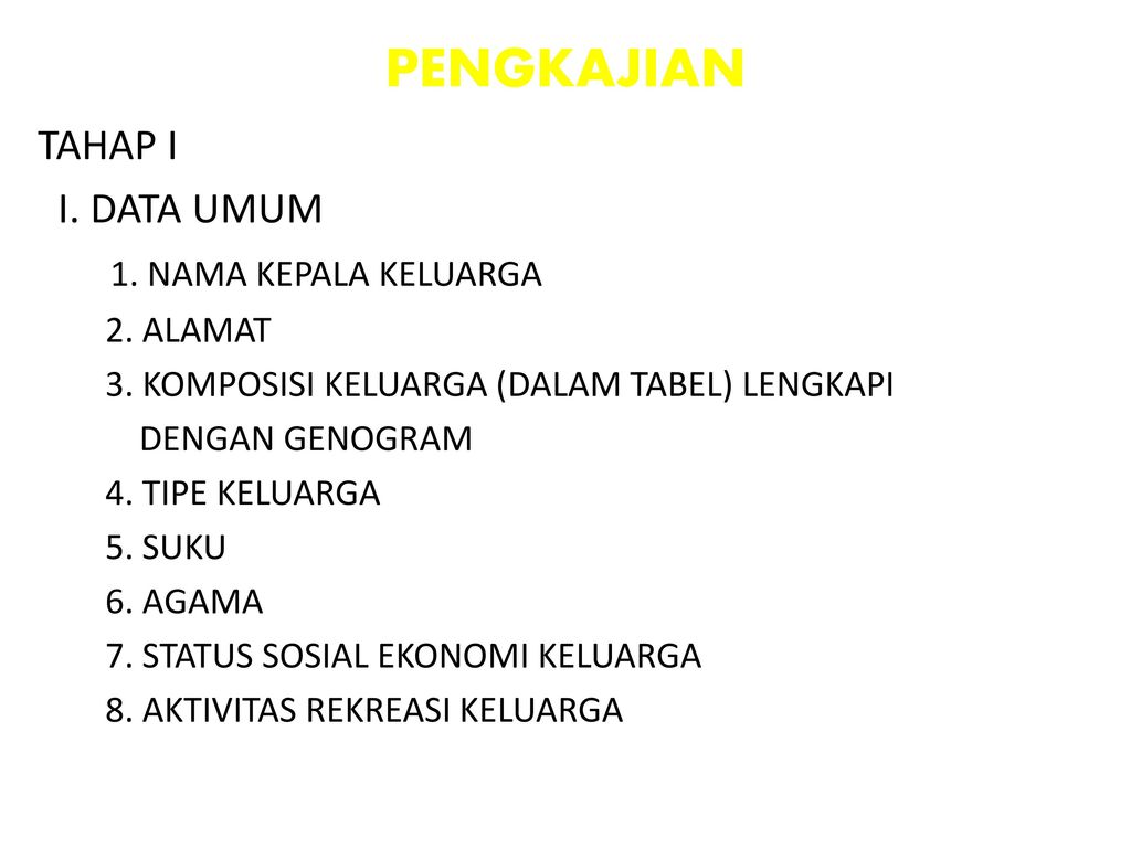 Detail Contoh Pengkajian Keperawatan Keluarga Nomer 39