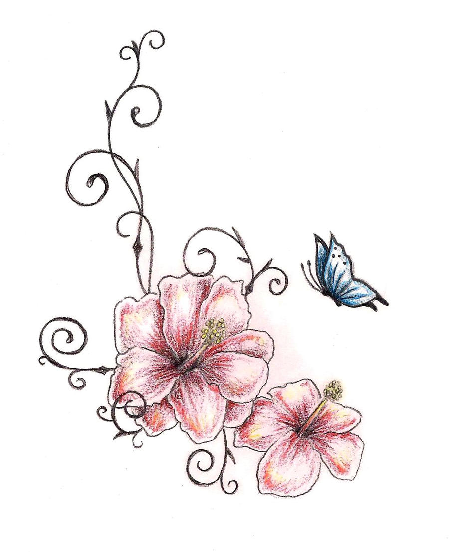 Detail Hibiskus Tattoo Nomer 10