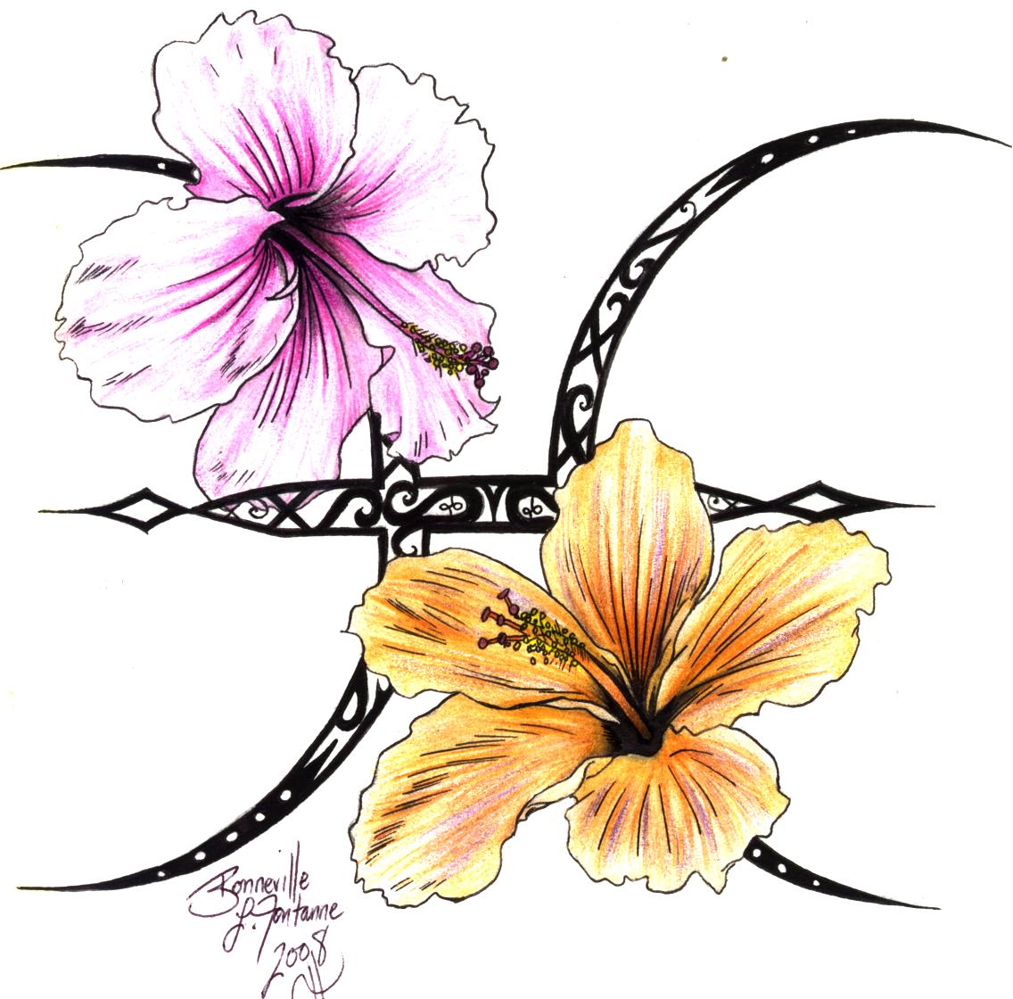Detail Hibiskus Tattoo Nomer 5