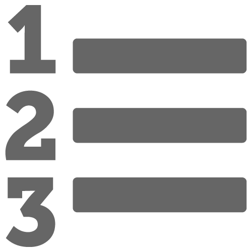 Detail Numbered List Icon Nomer 10