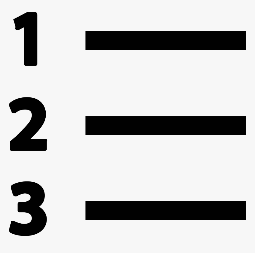Detail Numbered List Icon Nomer 6