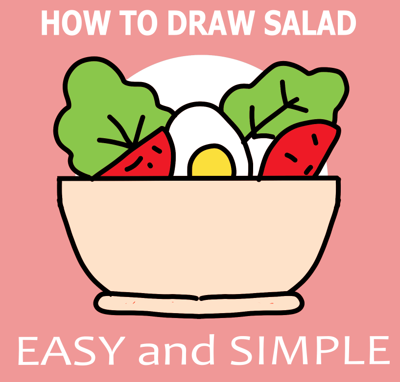 Detail Salad Drawing Nomer 9