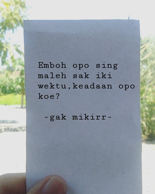 Gambar Kata Galau Bahasa Jawa - KibrisPDR