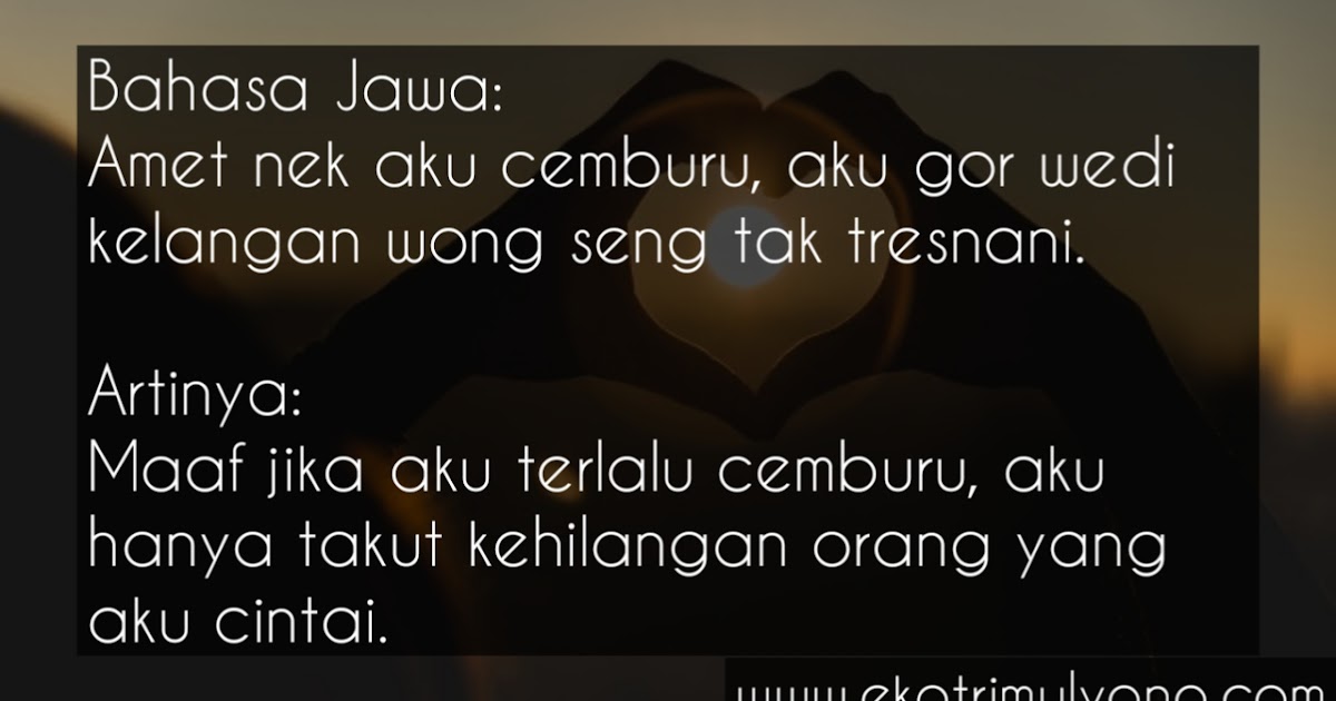 Detail Gambar Kata Kata Romantis Bahasa Jawa Nomer 6