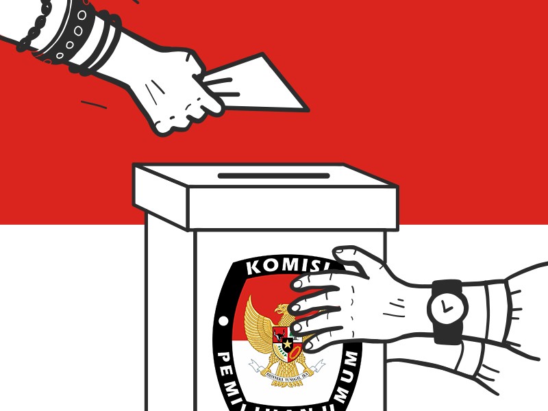 Detail Gambar Kata Pemilu Nyoblos Nomer 21