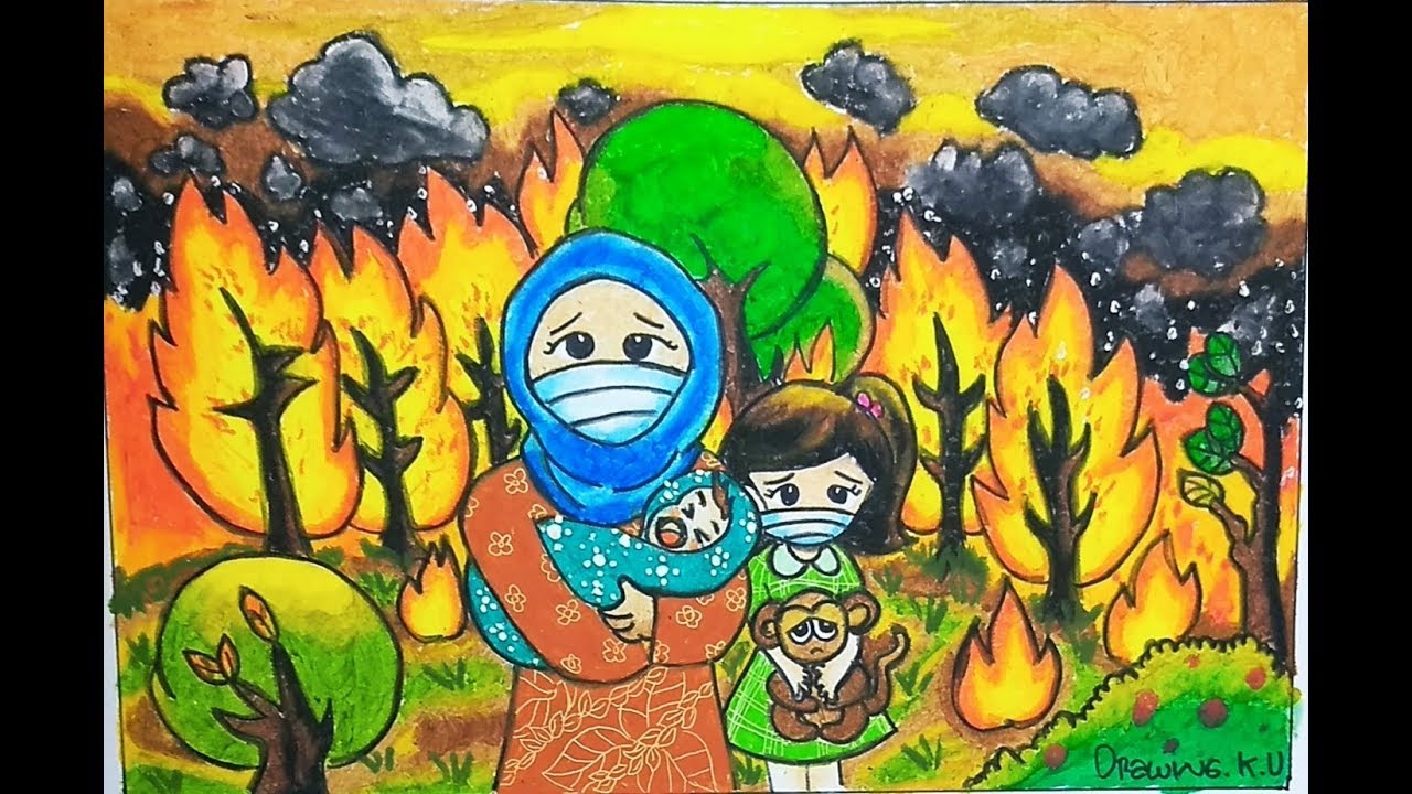 Detail Gambar Kebakaran Hutan Kartun Nomer 46