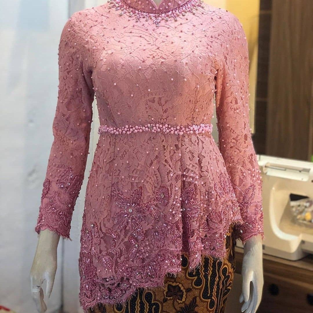 Detail Gambar Kebaya Brokat Modern Nomer 3