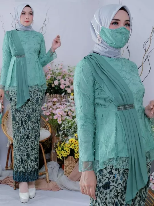 Detail Gambar Kebaya Brokat Modern Nomer 29