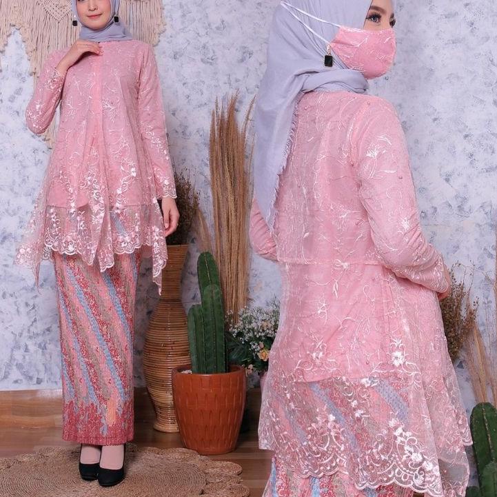 Detail Gambar Kebaya Brokat Modern Nomer 35