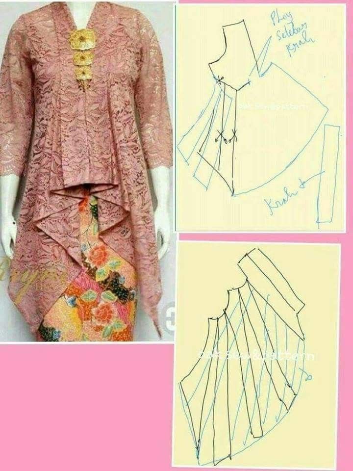 Detail Gambar Kebaya Brokat Modern Muslim Nomer 47