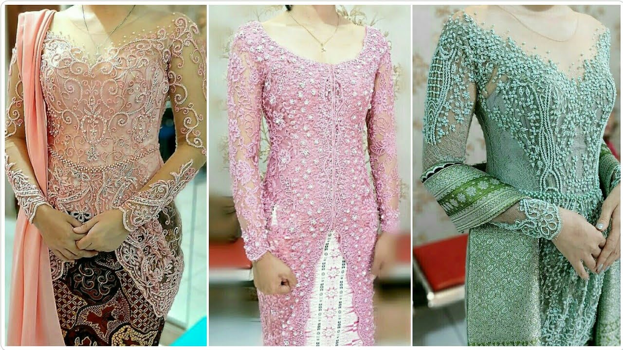 Detail Gambar Kebaya Brokat Modern Terbaru Nomer 30