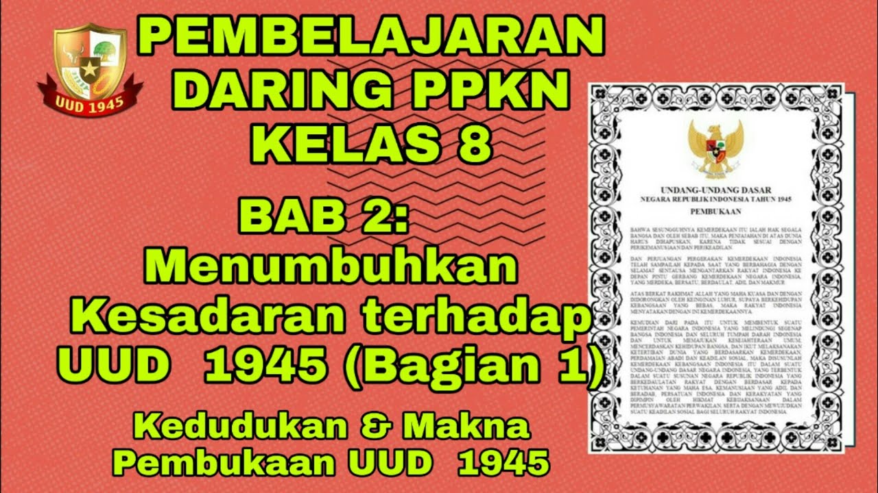 Detail Gambar Kedudukan Pembukaan Uud 1945 Nomer 17