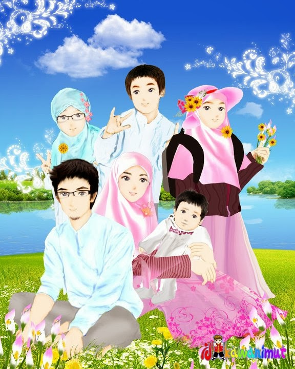 Detail Gambar Keluarga Bahagia Islami Nomer 38