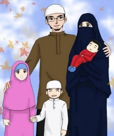 Detail Gambar Keluarga Kartun Muslim Nomer 7