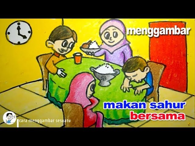 Detail Gambar Keluarga Sedang Makan Bersama Kartun Nomer 26