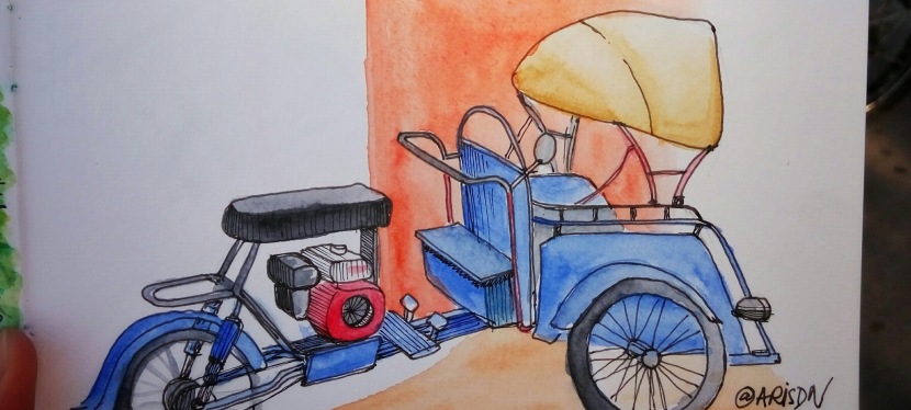 Detail Gambar Kendaraan Becak Motor Kartun Nomer 20