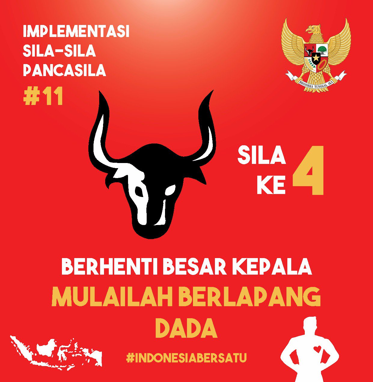 Detail Gambar Kepala Banteng Sila Ke 4 Nomer 16