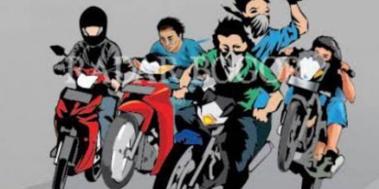 Detail Gambar Kepala Tengkorak Gambar Kartun Cewek Naik Motor Gede Nomer 12