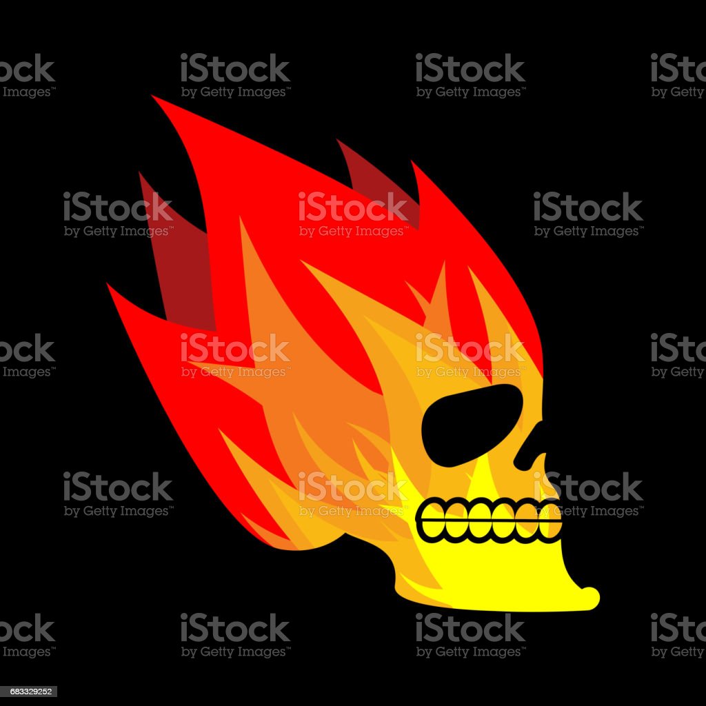 Detail Gambar Kepala Tengkorak Gambar Skull Fire Nomer 34