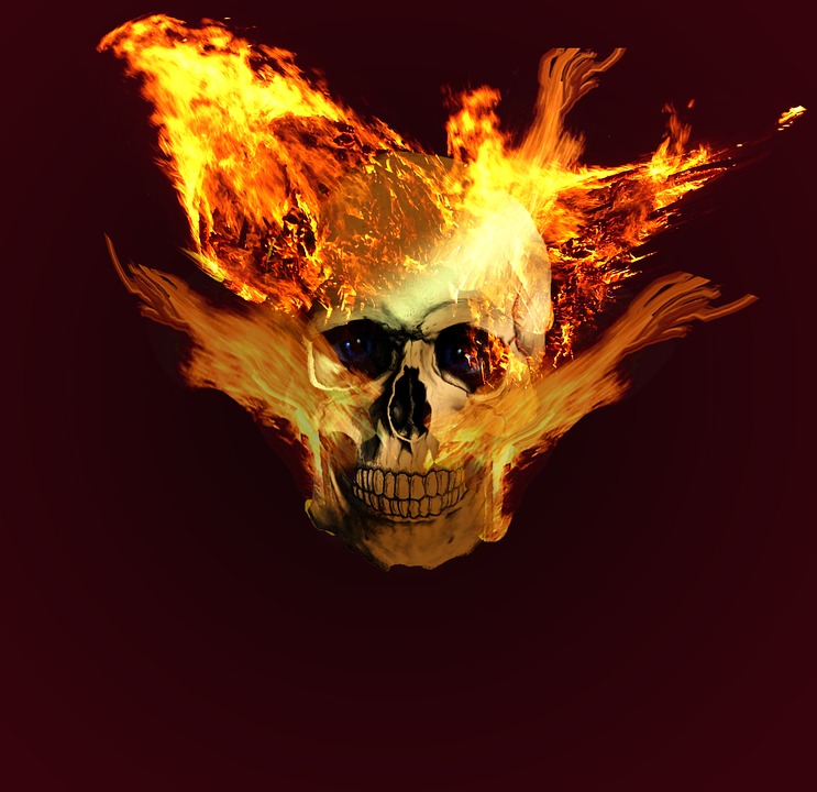 Detail Gambar Kepala Tengkorak Gambar Skull Fire Nomer 37