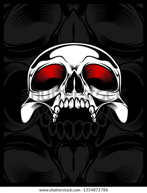 Detail Gambar Kepala Tengkorak Gambar Skull Vector Nomer 32