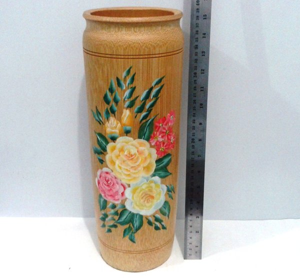 Detail Gambar Kerajinan Vas Bunga Dari Bambu Nomer 52