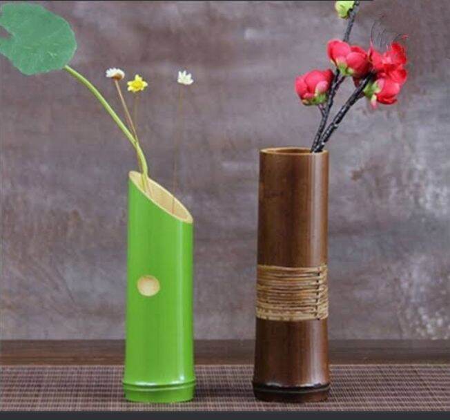 Detail Gambar Kerajinan Vas Bunga Dari Bambu Nomer 8