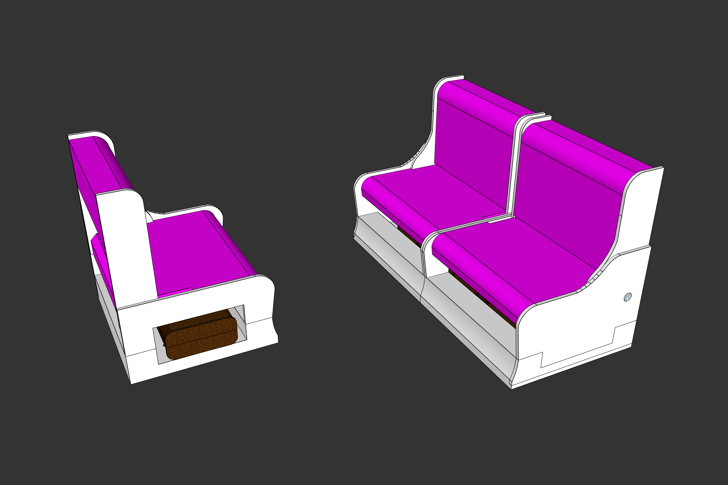 Detail Gambar Kerangka Kursi Sofa Skethc Up Nomer 3