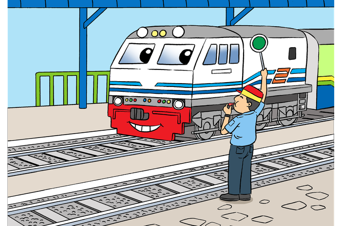 Detail Gambar Kereta Api Karikatur Nomer 22