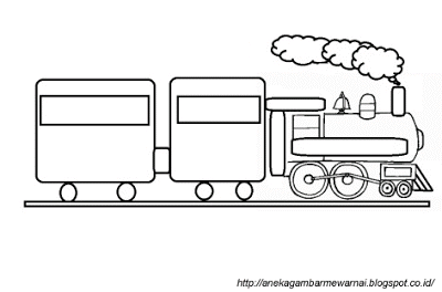 Detail Gambar Kereta Api Kartun Hitam Putih Nomer 12