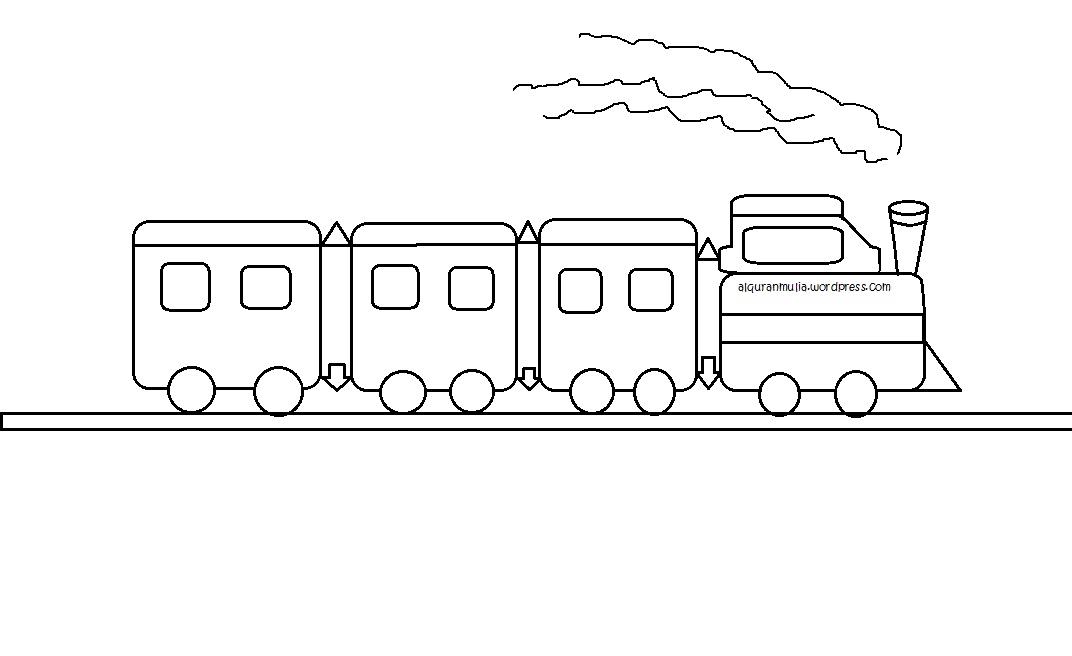 Detail Gambar Kereta Api Kartun Hitam Putih Nomer 20