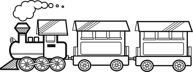 Detail Gambar Kereta Api Kartun Hitam Putih Nomer 21