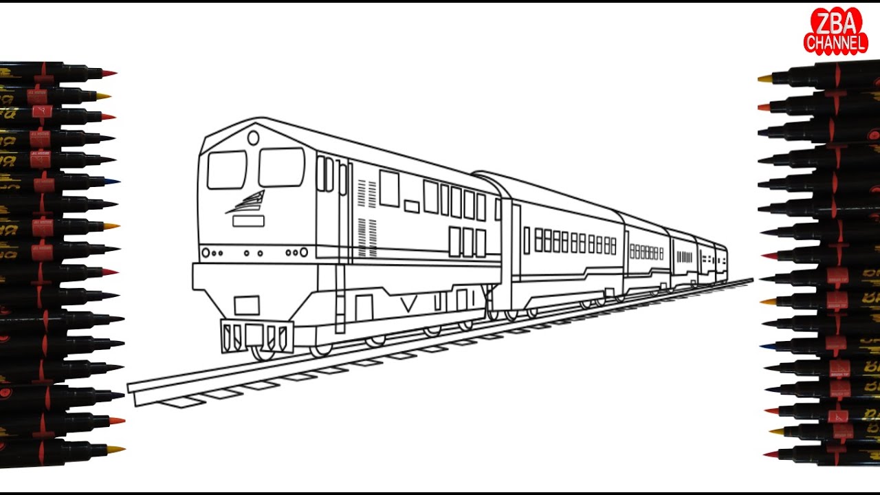 Detail Gambar Kereta Untuk Mewarnai Nomer 47