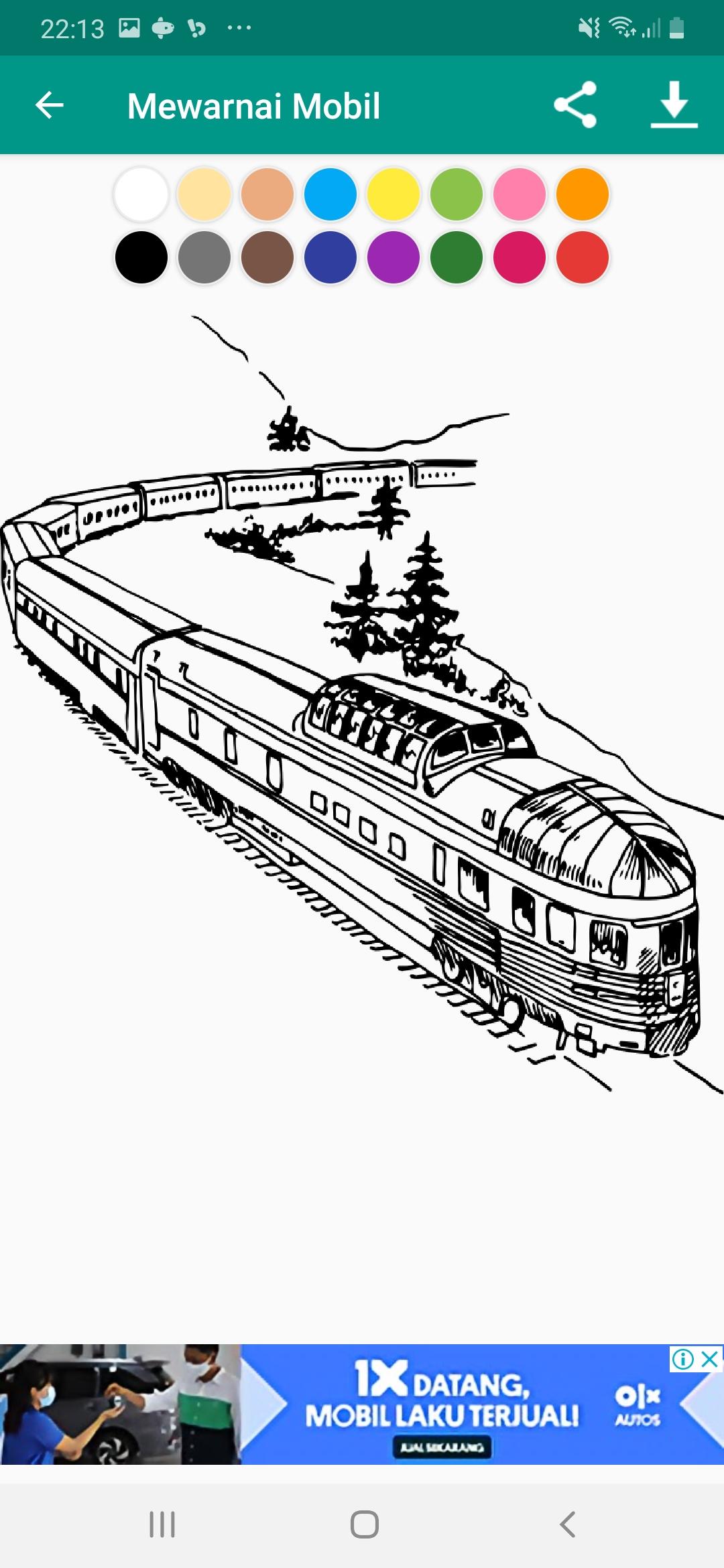 Detail Gambar Kereta Untuk Mewarnai Nomer 53