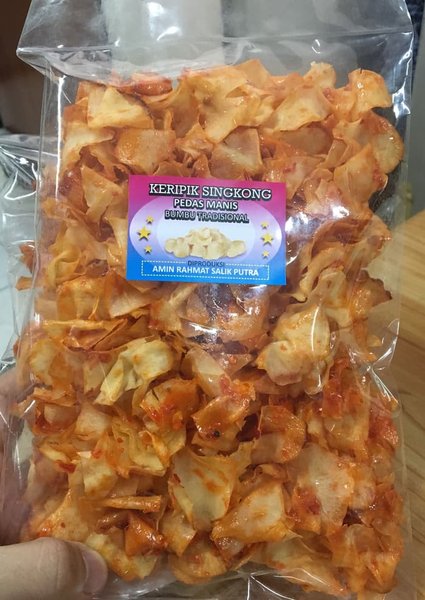 Detail Gambar Keripik Singkong Pedas Nomer 45