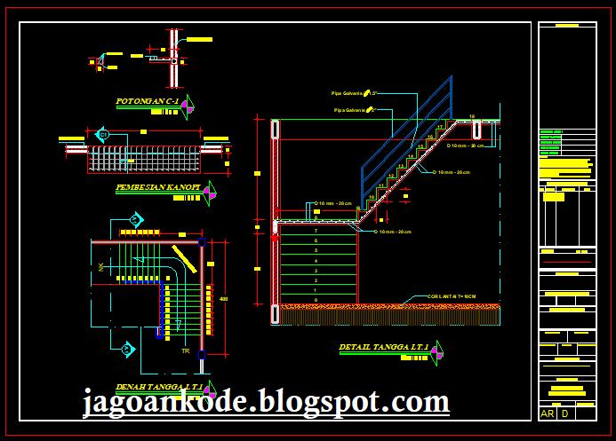 Detail Gambar Kerja Autocad Lengkap Nomer 13