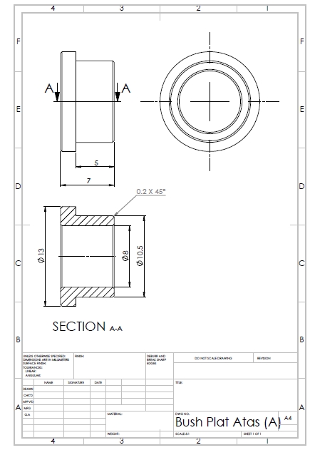 Detail Gambar Kerja Autocad Perkakas Nomer 4