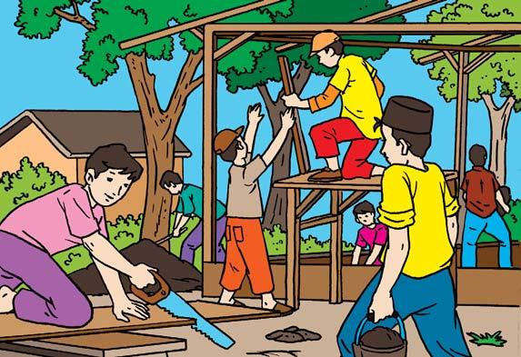 Detail Gambar Kerja Bakti Animasi Nomer 17