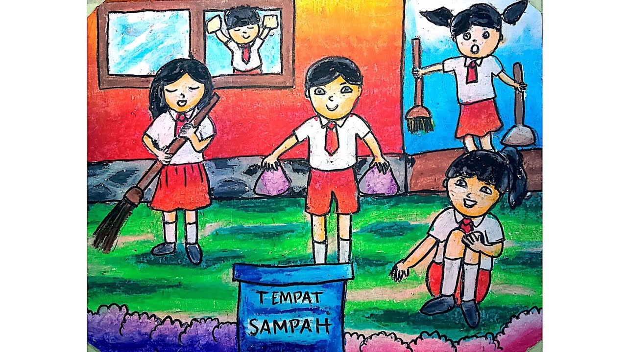 Detail Gambar Kerja Bakti Di Sekolah Kartun Nomer 19