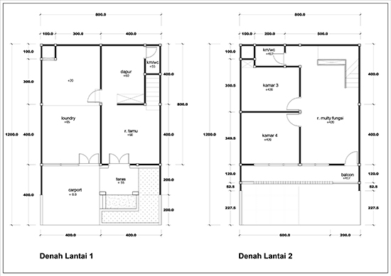 Detail Gambar Kerja Bangunan 4 Lantai Nomer 5