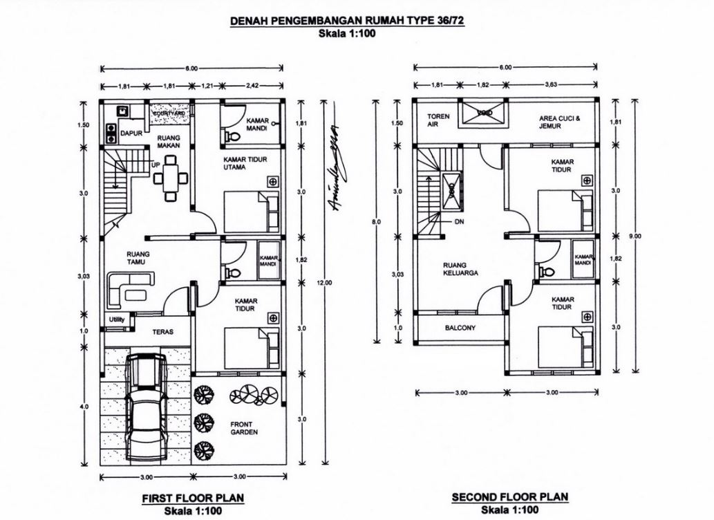 Detail Gambar Kerja Bangunan 4 Lantai Nomer 43