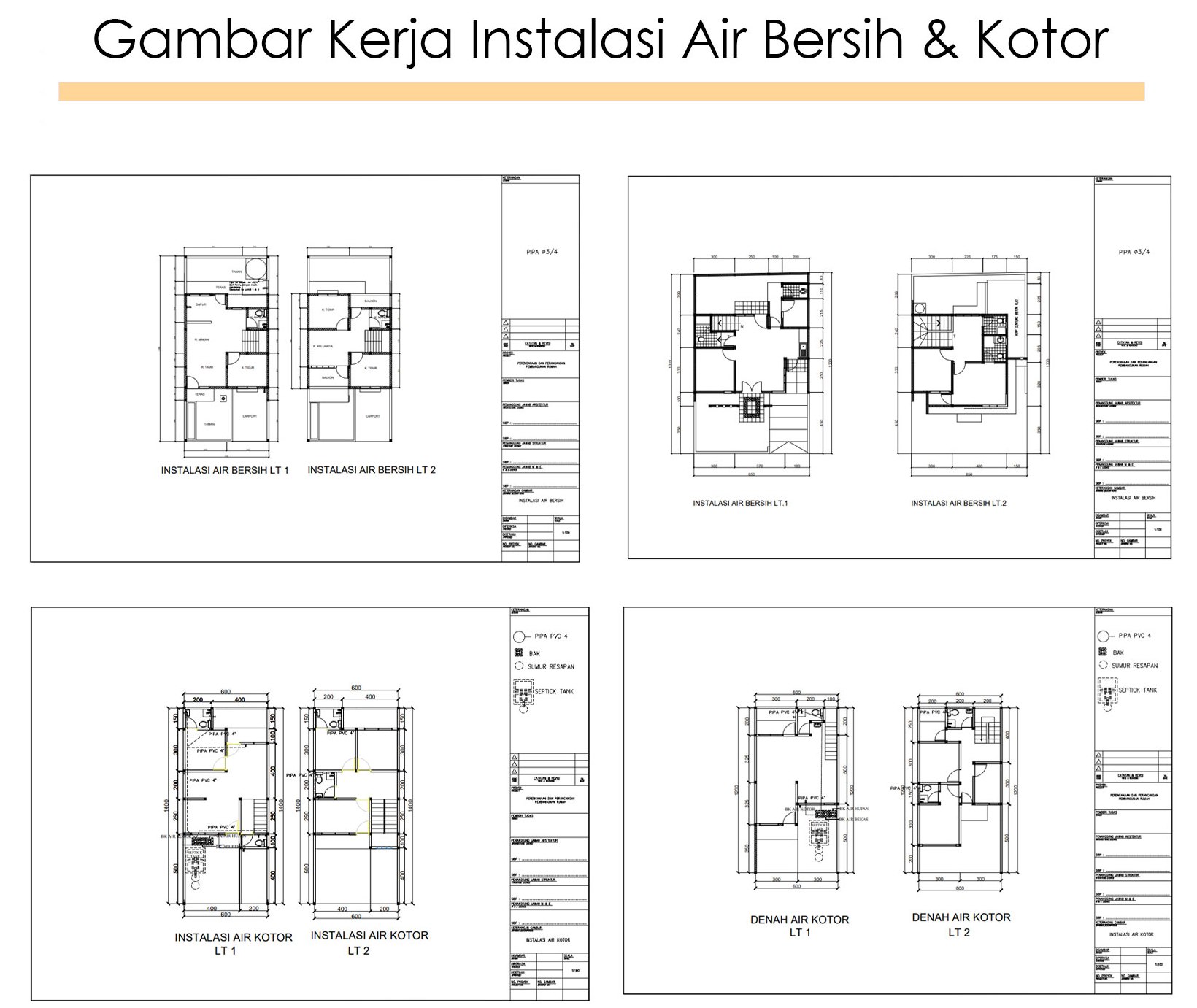 Detail Gambar Kerja Bangunan 4 Lantai Nomer 44