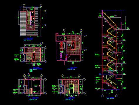 Detail Gambar Kerja Bangunan 4 Lantai Dwg Nomer 10