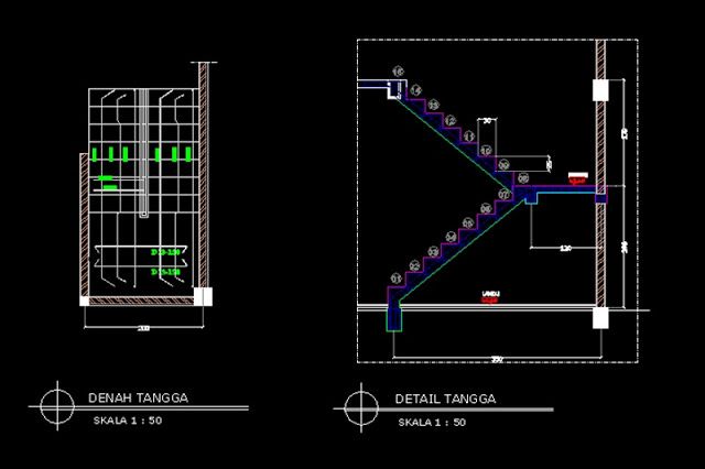 Detail Gambar Kerja Bangunan 4 Lantai Dwg Nomer 29