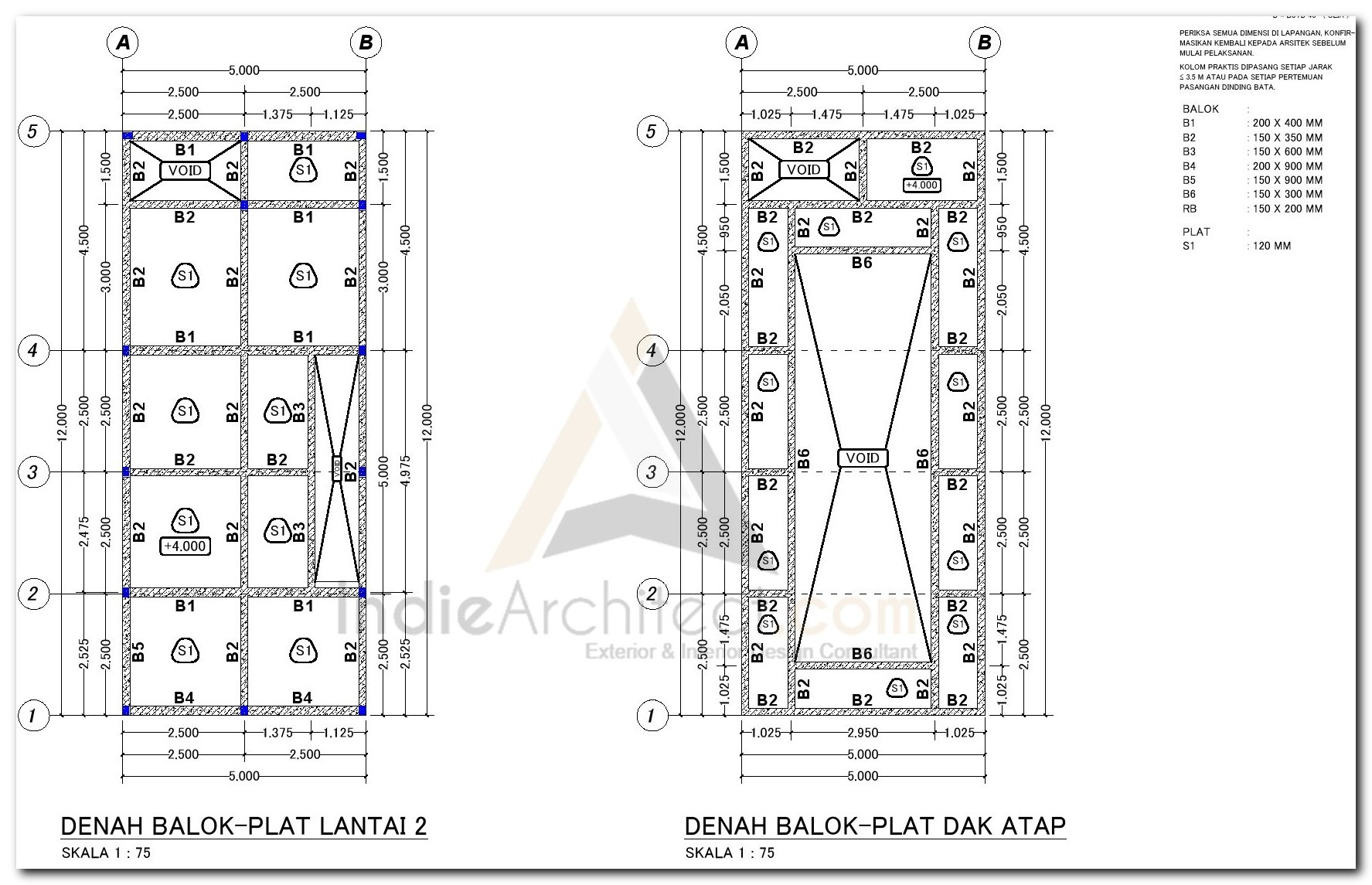 Detail Gambar Kerja Bangunan 4 Lantai Dwg Nomer 48