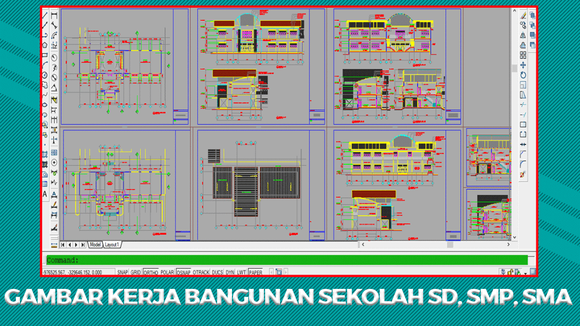 Gambar Kerja Bangunan Dwg - KibrisPDR