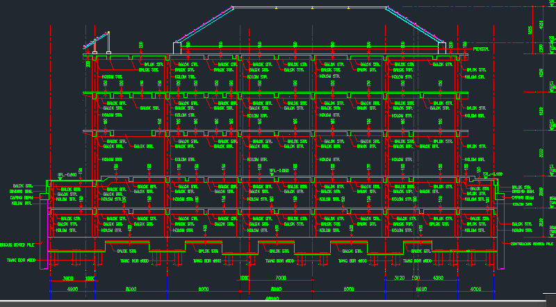 Detail Gambar Kerja Bangunan Dwg Nomer 36