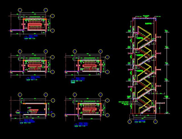 Detail Gambar Kerja Bangunan Dwg Nomer 40