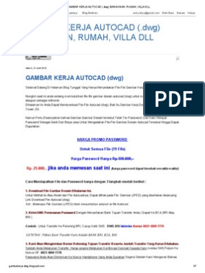 Detail Gambar Kerja Bangunan Dwg Nomer 42